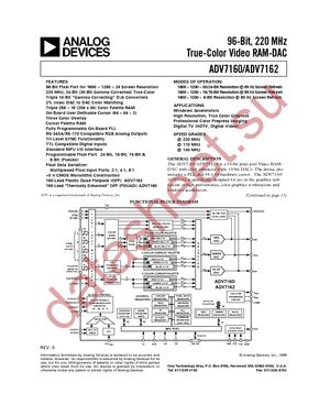 ADV7160KS140 datasheet  